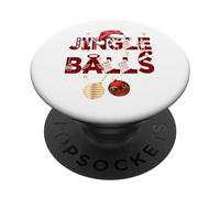 Coppie corrispondenti Jingle Balls Tinsel Tette suo e lei Natale PopSockets PopGrip Adesivo