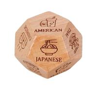 Coppie Date Dadi | Date Night Decision Dadi - Coppie Dadi Decisione Cibo Dadi Decisione, incontri Dadi per cena in legno, Dadi per cibo Date Night Game per adulti Coppie, Calza Stuffers 3x3x3x3cm