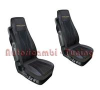 COPPIE FODERE FODERINE IN SIMILPELLE PER CAMION NERO / BEIGE DAF