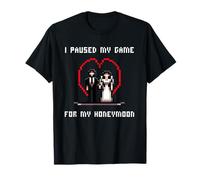 Coppie Gamer Pause My Game For Honeymoon Gamer Wedding Set Maglietta