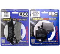 COPPIE PASTIGLIE APRILIA SCARABEO LIGHT 200 IE 2009 AL 2010 EBC ANT POST FRENO