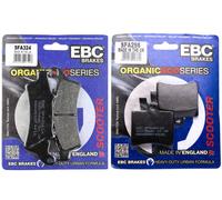 COPPIE/PASTIGLIE APRILIA SCARABEO LIGHT 200 IE 2009 AL 2010 EBC ANT POST FRENO