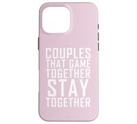 Coppie Quel Gioco Stare Insieme Carino Gamer Coppia Gioco Custodia per iPhone 16 Pro Max