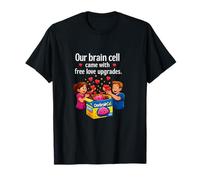 Coppie Una cellula cerebrale Free Love Aggiornamenti Design Divertente Maglietta