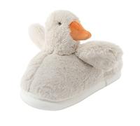 Coppie Uomini Su Peloso Peluche Piatto Casa Inverno Punta Rotonda Tenere Caldo Pantofole Scarpe Uomo Accappatoio E Pantofole Set, cachi, 39 1/3 EU