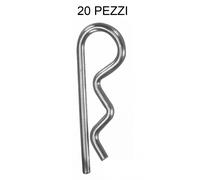 COPPIGLIA COPPIGLIE R A MOLLA 20 PEZZI FERMI PER PERNI SPINETTE Ø 4/5 MM.