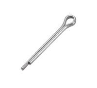 Coppiglia Divisa 4mm x 35mm Acciaio al Carbonio 2-Rebbi Argentato 50pz