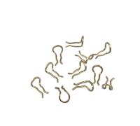 Coppiglie 50 pezzi pinza freno a disco con clip a molla in acciaio inossidabile durevole for bicicletta(Gold)