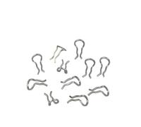 Coppiglie 50 pezzi pinza freno a disco con clip a molla in acciaio inossidabile durevole for bicicletta(Silver)