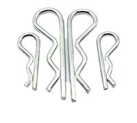 Coppiglie a molla a forma di R in acciaio inossidabile 304 | Ritenzione dell'albero di dimensioni multiple zincata SS(S S,M5x130mm (1Pcs))