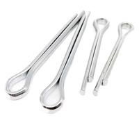 Coppiglie a molla a forma di U in acciaio inossidabile 304 | M1.5-M6, lunghezza 16-60 mm, 10/50 pezzi: veicolo, trattore e uso in fabbrica(60mm,4mm (10pcs))
