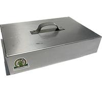 Coppo rettangolare 32,5x22,5 cm per camino per cottura sotto la brace in Ferro MADE IN ITALY