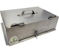 Coppo rettangolare con sportello 45x31,5 cm per camino per cottura alla brace in Ferro Made in ITALY