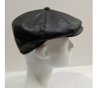 COPPOLA BERRETTO Peaky Blinders ECOPELLE NERO MADE IN ITALY