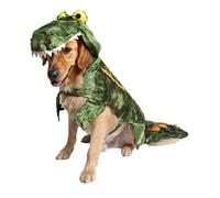 Coppthinktu Alligatore Dog Costume di Halloween Dog Costume con Cappuccio Cappotti Pets Tute, Large, Multi-Colored