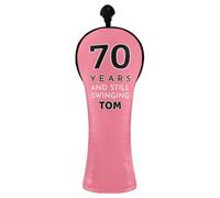 Copre per mazze da golf personalizzate con nome età per uomo donna rosa | Coperture personalizzate di golf, cuoio dell'unità di elaborazione, resistente all'acqua, per l'ibrido di legno del