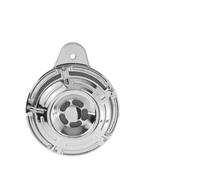 Copri altoparlante clacson cromato, gruppo clacson, confezione da 2, compatibile con parti automobilistiche e moto Touring Big Twin Cam Street 91-Up Sportster XL 1200 2007-Up