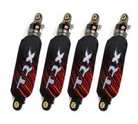 Copri ammortizzatore nero per Honda TRX 450R TRX450R (set di 4) NUOVO