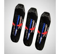 Copri ammortizzatori nero American Skull Suzuki LTZ-250/400, set di 3,...