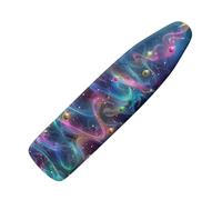 Copri Asse Da Stiro 120X40 Blu Gradiente Custodia Di Tavola Da Stirare Banda Elástica Ristrutturabile,Riflette Il Calore Per Un Stiramento Rapido,Facile Installazione