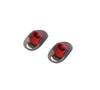 Copri auricolari in silicone Cappuccio della pelle Punte dell'orecchio per HyperX Cloud Buds, morbidi cuscinetti auricolari di ricambio, dimensioni S/M/L (rosso medio)