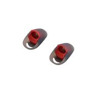 Copri auricolari in silicone Cappuccio della pelle Punte dell'orecchio per HyperX Cloud Buds, morbidi cuscinetti auricolari di ricambio, dimensioni S/M/L (rosso piccolo)