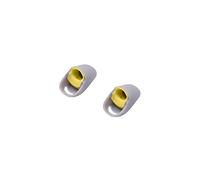 Copri auricolari in silicone Cappuccio della pelle Punte dell'orecchio per HyperX Cloud Buds, morbidi cuscinetti auricolari di ricambio, dimensioni S/M/L (giallo piccolo)