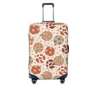 Copri bagagli da viaggio a pois e palla da discoteca, copertura elastica per valigie da 45,7 - 81,7 cm, Nero , S