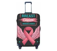 Copri bagagli da viaggio con nastro con ali d'angelo, elastico per valigie, 45-81 cm, Nero , L