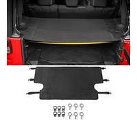 Copri Bagagliaio Auto per Wrangler JK Jku Sports Sahara Freedom Unlimited 2007-2021 Copertura Avvolgibile Vano Portabagagli Protezione Coperchio Posteriore Tronco Scudo per La Privacy