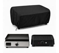 Copri Barbecue per Princess | 112256 | 56 × 35 × 10 cm, Copertura per Barbecue Elettrico e Barbecue da Tavolo, Telo Copri Barbecue Piccolo con Cordino Regolabile, Nero