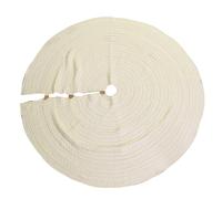 Copri base Albero di Natale in Tessuto maglia crema cm Ø112xh0,5
