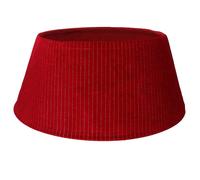 Copri base albero tessuto rosso e argento tondo cm Ø56xh25