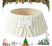 Copri Base Per Albero Di Natale Artificiale Texture A Strisce Con Design A | Cesto Gonna Albero Di Natale Inverno Interno Esterno Festa Soggiorno Decorazione Natalizia Stagi UN
