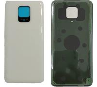 Copri Batteria + biadesivo compatibile con XIAOMI REDMI NOTE 9 PRO/NOTE 9S M2003J6B2G Ricambio Vetro Posteriore Back Cover Retro Scocca + adesivo bianco