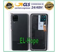 COPRI BATTERIA ORIGINALE SAMSUNG GALAXY A12 SM-A127 SCOCCA CASE POSTERIORE NERO