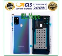 COPRI BATTERIA ORIGINALE SAMSUNG GALAXY A21S SM-A217 COPERCHIO POSTERIORE BLU