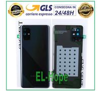 COPRI BATTERIA ORIGINALE SAMSUNG GALAXY A71 SM-A715 COPERCHIO POSTERIORE NERO