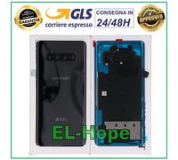COPRI BATTERIA ORIGINALE SAMSUNG GALAXY S10 PLUS SM-G975 BACK COVER CERAMIC NERO