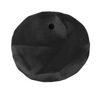 Copri bevanda universale con foro di cannuccia per prevenire gli spigoli Copri tazza in tessuto con fascia elastica riutilizzabile satinato nero