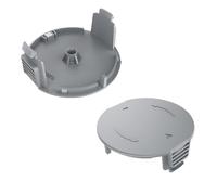 Copri Bobina,2 Pezzo Cappucci a Rocchetto,F016F05320 Cappucci per Bosch EasyGrassCut 18 23 26,Decespugliatore Copertura Bobina Ricambio, per Rasaerba