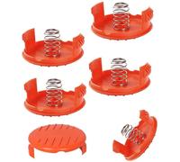 Copri bobina per decespugliatore YZ da 6 pezzi compatibile con i cappucci di ricambio per bobina Black & Decker con molla per decespugliatore AFS