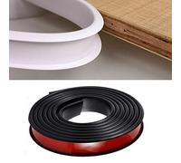 Copri Bordo Flessibile a U, Copri Bordo Mobili, Bordo Flessibile Autobloccante, Bordo TPE Tavolo e Sedia Mobili Bordatura per Armadio Riparazione Mobili Restauro (5m×16mm,Nero)