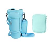 Copri Bottiglia D'Acqua In 2 Pezzi, Copri Bottiglia D'Acqua Isolato, Copri Bottiglia D'Acqua A Tracolla Con Tracolla Regolabile, Borsa Per Tazza Multitasche, Adatta Per Escursioni E Passeggiate