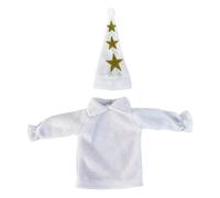 Copri Bottiglia Di Vino Di Natale, Cappotto Per Bottiglia Di Vino, Cappello A Cilindro Per Bottiglia Di Vino, Decori Per Bottiglia Di Vino Per Le Vacanze, Decorazione Per Tappo Di Bottiglia, Abito Da