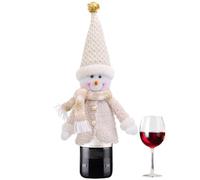 Copri Bottiglia Vino Design Bambola Natalizia Copertura per Bottiglie di | Borsa Carina Riutilizzabile, Decorazione Tavolo Natale per Cene Feste Holiday