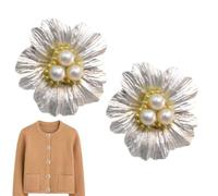 Copri Bottoni Con Fiori Di Perle Per Camicette Da Donna | Copri Bottoni Per Abiti Versatili Da 2 Pezzi | Gemelli Decorativi A Forma Di Perla Facili Da Usare Per E Donne, Camicie, Abbigliamento,