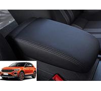 Copri Braccioli Per Auto Rivestimento In Pelle Protezione Scatola Della Copertura Della Console Centrale Per T-ROC 2018 2019 2020 Bracciolo Box Pad Pannello Trim Styling Accessori