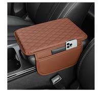 Copri Bracciolo Auto per Mitsubishi Galant Station Wagon VR-4 Lancer Grandis, Cuscino Antiscivolo Console Centrale Auto Pelle Copertura per Console Centrale Accessori,Brown