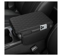 Copri Bracciolo Auto per Mitsubishi Galant Station Wagon VR-4 Lancer Grandis, Cuscino Antiscivolo Console Centrale Auto Pelle Copertura per Console Centrale Accessori,Black